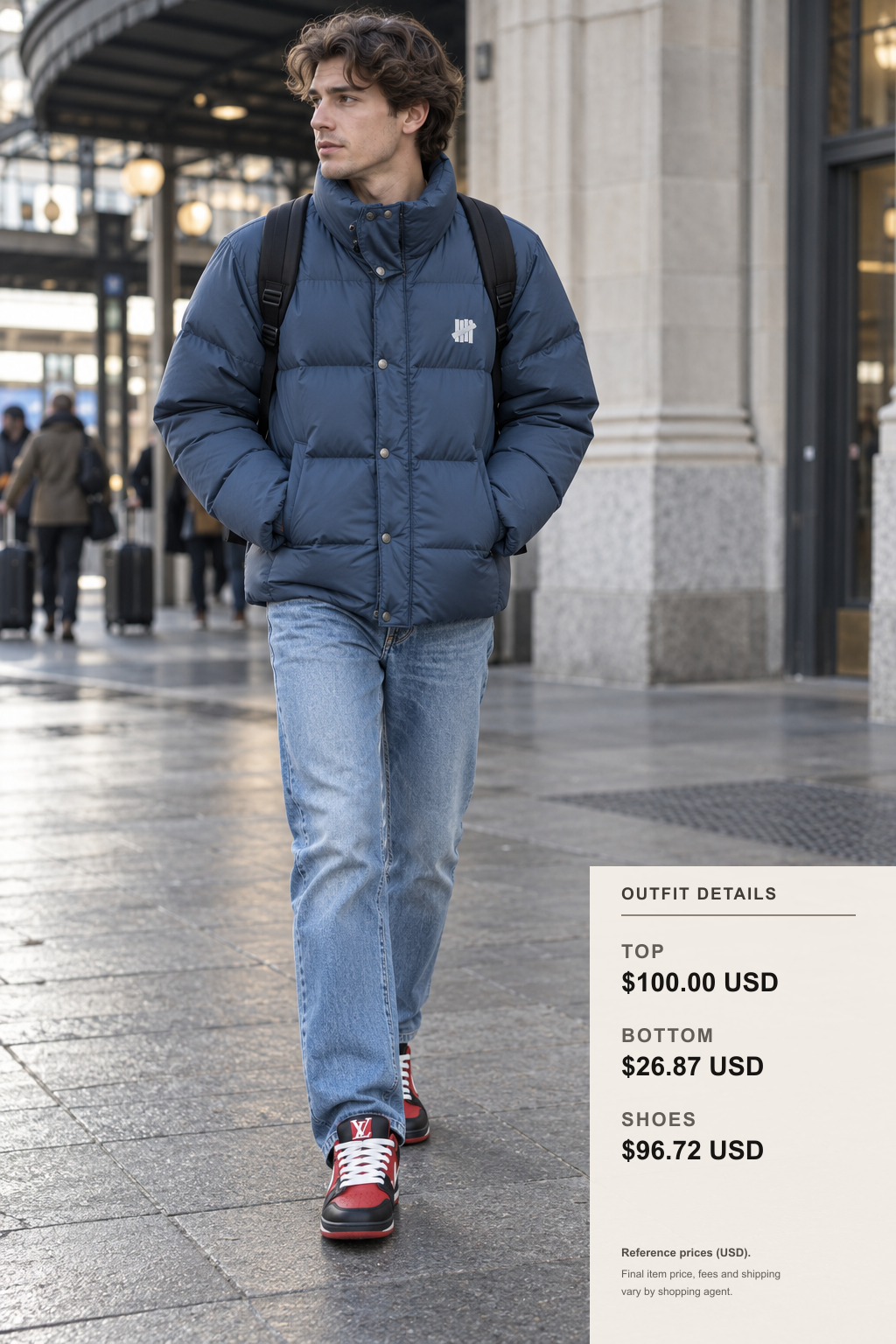 Calvin Klein Jacket for Travel Layers outfit 1 full-body street style for fashionreps