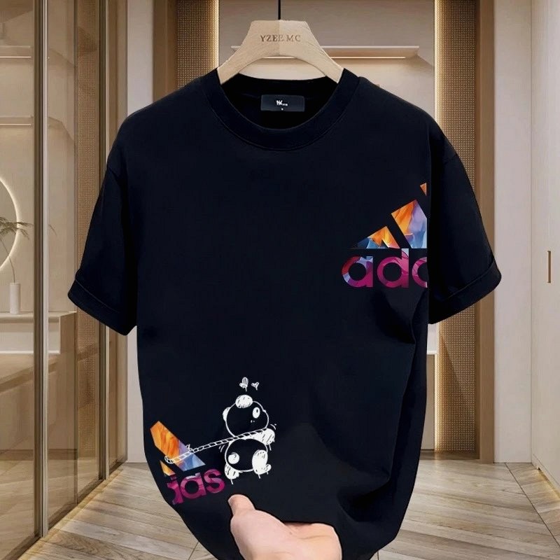 Adidas Black T-Shirt in Casual Streetwear Style Review: A Loose, Lightweight Cotton Crew-Neck