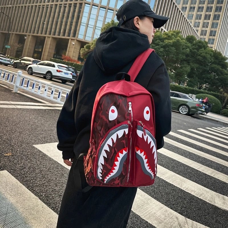 BAPE Black Everyday Backpack Review: A Soft Oxford-Cloth Print Bag for $12.39