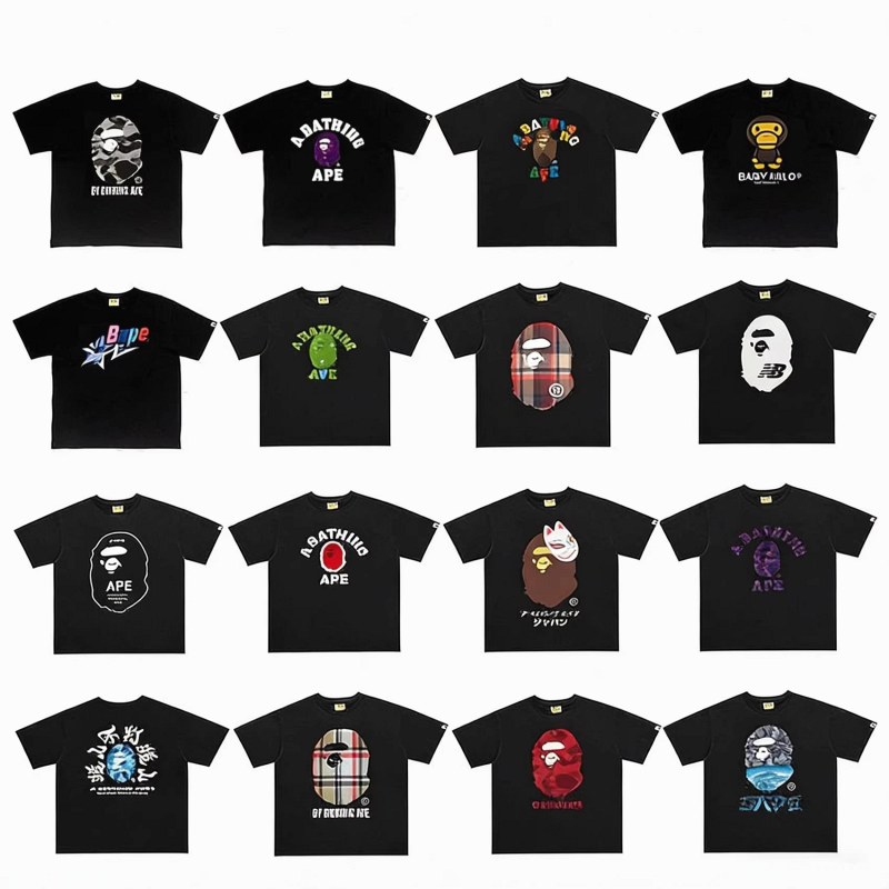 Bape Classic Monkey Print T-Shirt Collection Review: A $7.31 Cotton Tee Where the Size Chart Outranks the Label