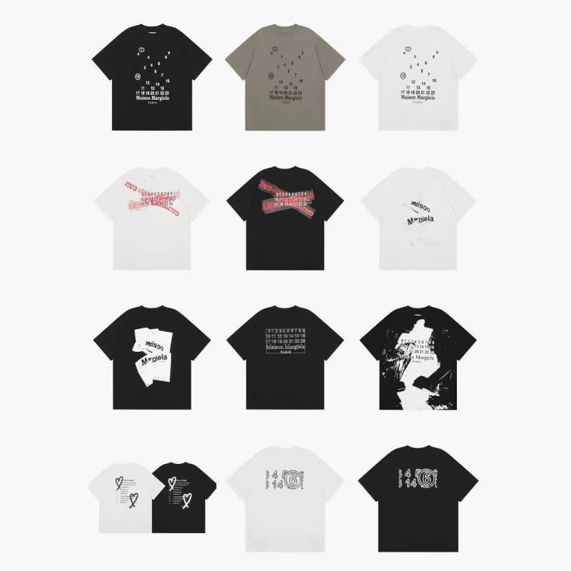 Dozens of Color Codes, One Loose Cut: Testing the Maison Margiela Print T-Shirt Listing