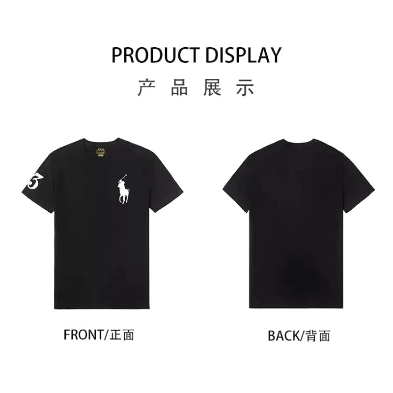 Polo Ralph Lauren Black T-Shirt Review: The $16.57 Loose Crew With a Number 3 Sleeve