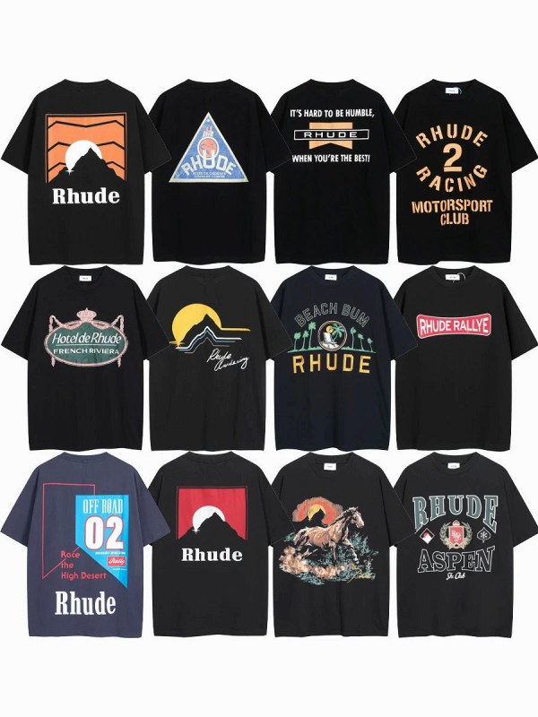 Rhude "Dark" Series T-Shirt Collection Review: Boxy Cotton Prints at $8.36