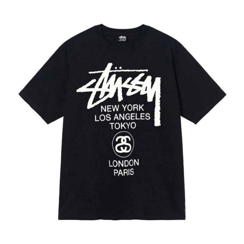 Stussy Letter-Print Black T-Shirt Review: 250–300 gsm Cotton, Tested